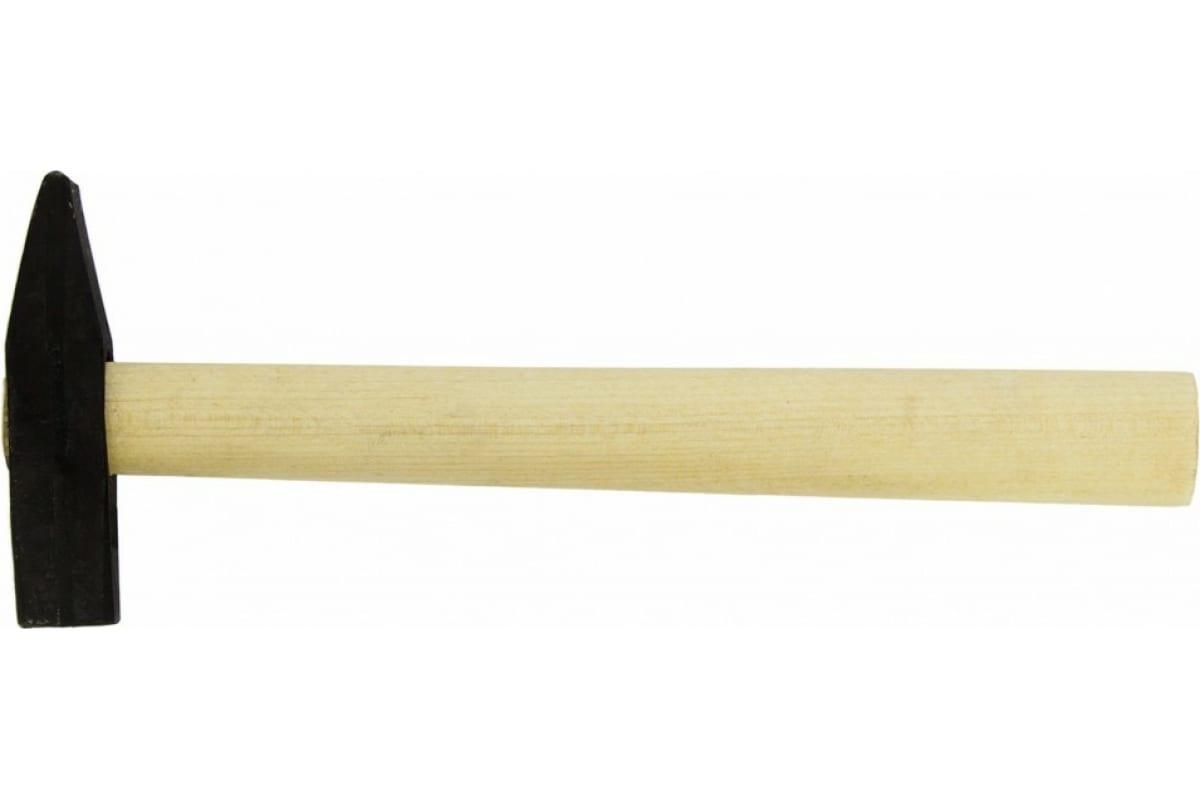 Молоток слесарный, 400 г, квадратный боек, деревянная рукоятка// Россия