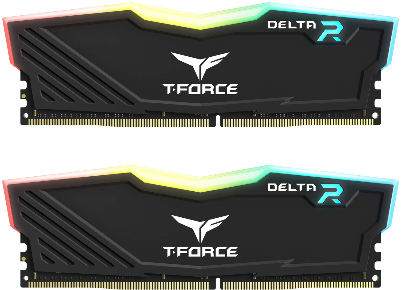 Оперативная память 32GB Kit (2x16GB) 3600MHz DDR4 Team Group DELTA RGB TF3D432G3600HC18JDC01 Black