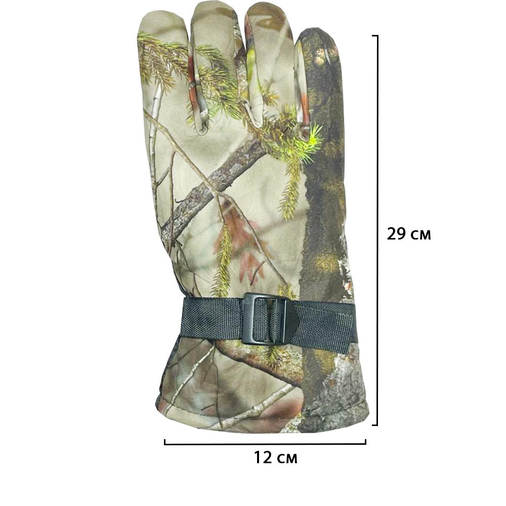 Теплые перчатки для рыбалки камуфляж елка - фото 2 - id-p115263424
