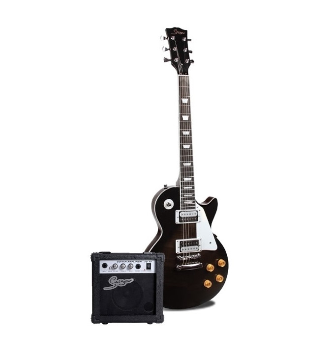 Электрогитара Smiger Les Paul L-G9-P1 BKS в комплекте с комбо, фото 1
