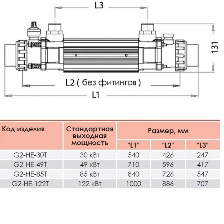 Теплообменник Elecro G2I HE122 для бассейна (122 кВт, нержавеющая сталь Incoloy+316L) - фото 5 - id-p115264838