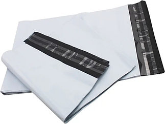 Курьерский пакет белый 10x15см, без кармана, 50 микрон