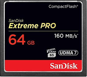 Карта памяти SanDisk CompactFlash 64GB 160mb/s