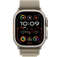 Apple Watch Ultra 2 GPS + Cellular, 49mm Titanium Case with Olive Alpine Loop Large