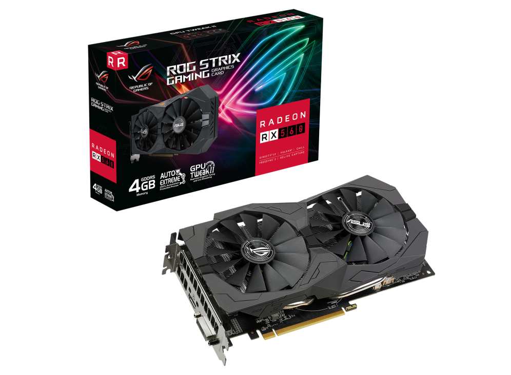 Видеокарта ASUS AMD Radeon RX 560 4Gb (ROG-STRIX-RX560-4G-V2-GAMING)