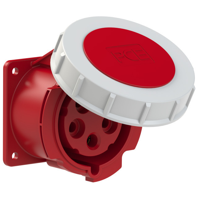 Розетка встраиваемая 16А/400V/3P+N+E/IP67, фланец 75x75