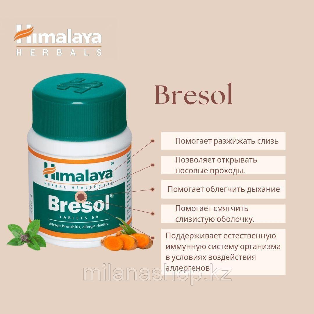 Бресол Хималая ( Bresol Himalaya) при астме, аллергии, кашли 60 таб, фото 1