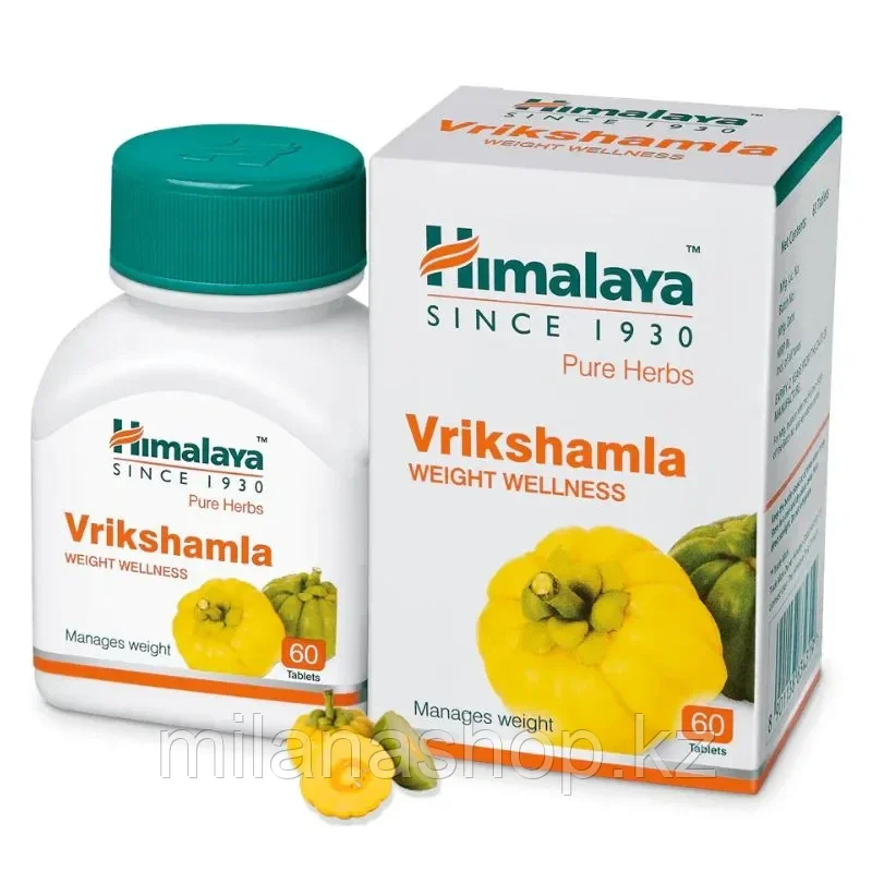 Врикшамла Хималая ( Vrikshamla Himalaya ) Для контроля аппетита и похудения 60 таб, фото 1