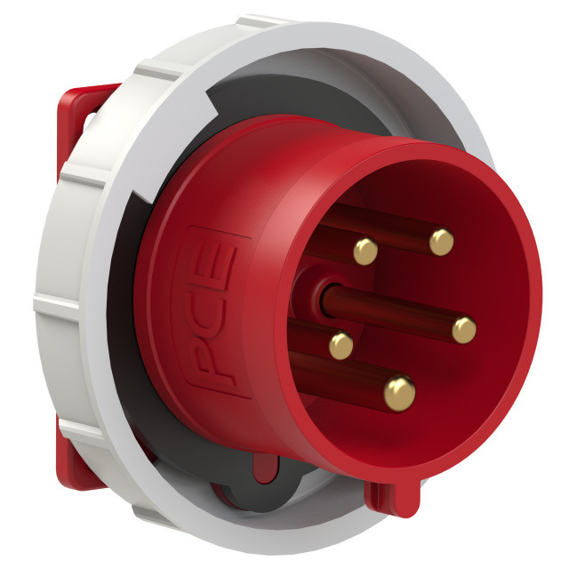 PCE Вилка встраиваемая 32А/400V/3P+N+E/IP67 фланец 75x75