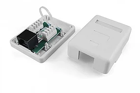 Розетка настенная телекоммуникационная 2 Модуля OK-2-RJ45 (с модулем), фото 3