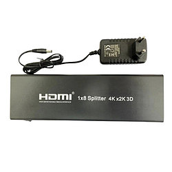 Сплиттер 1х8 HDMI версия 1,4 4Кх2К, 3D