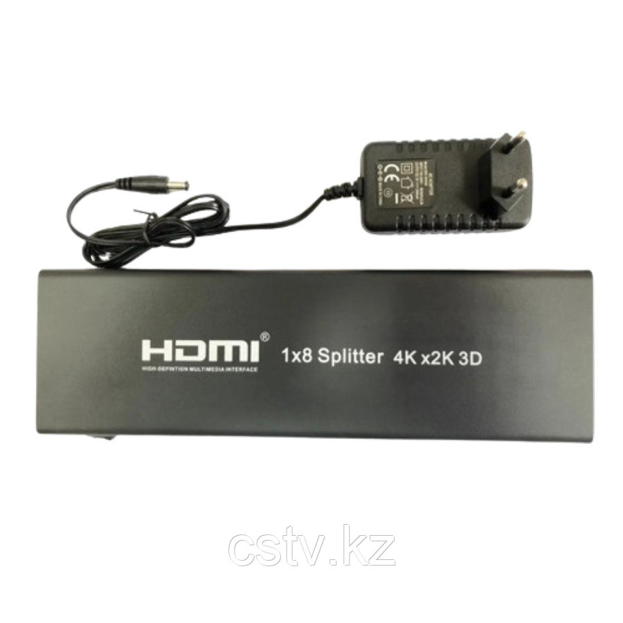 Сплиттер 1х8 HDMI версия 1,4 4Кх2К, 3D - фото 1 - id-p115272866