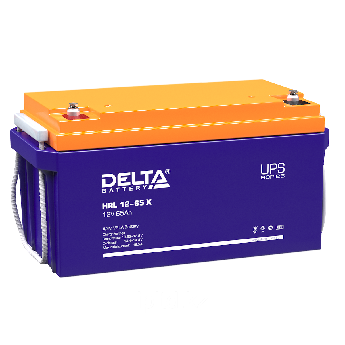 Delta аккумуляторная батарея HR12-65 (12V / 65Ah) - фото 1 - id-p3063909