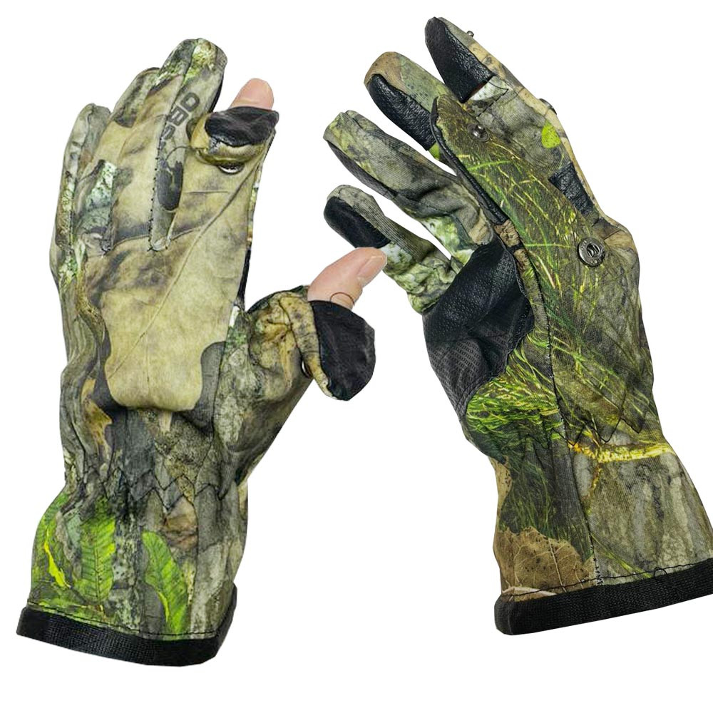 Теплые перчатки для рыбалки камуфляж лес - фото 1 - id-p115273177