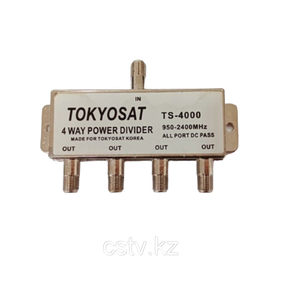 Сплиттер 1х4 950-2400 МГц TOKYOSAT - фото 1 - id-p115273515