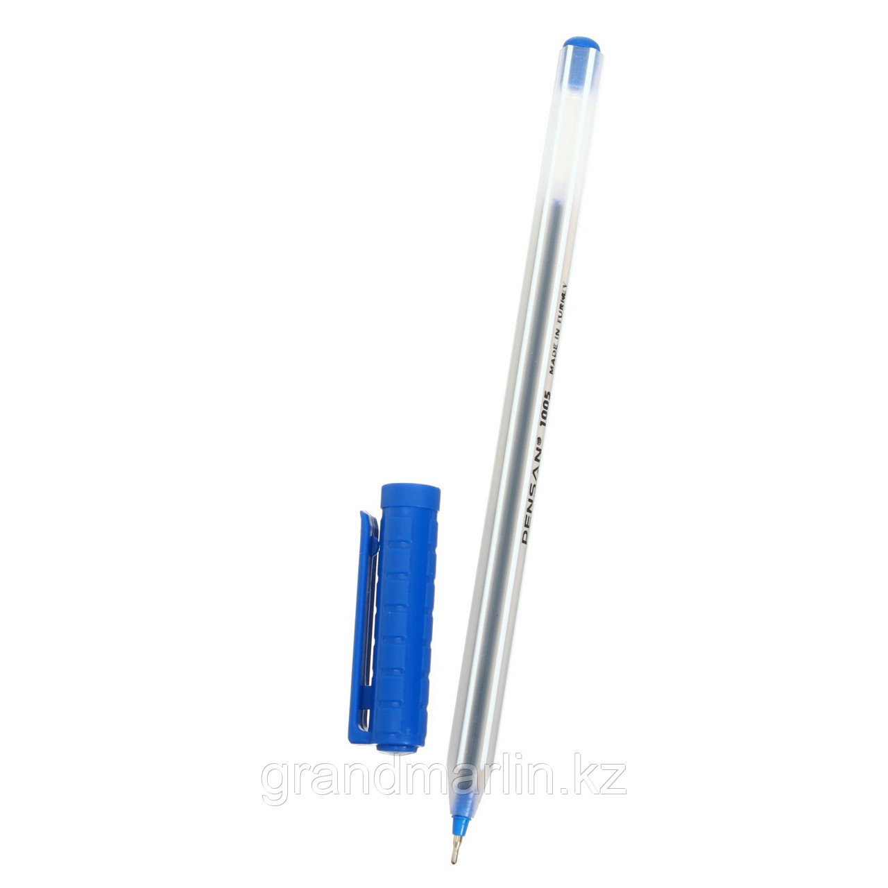 Ручка шариковая масляная Pensan Triball, узел-игла 0.5 мм, шестигранная, чернила синие - фото 3 - id-p115173093