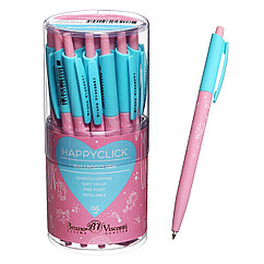 Ручка шариковая автоматическая BrunoVisconti HappyClick "Зефирные животные. Единорожки", узел 0.5 м