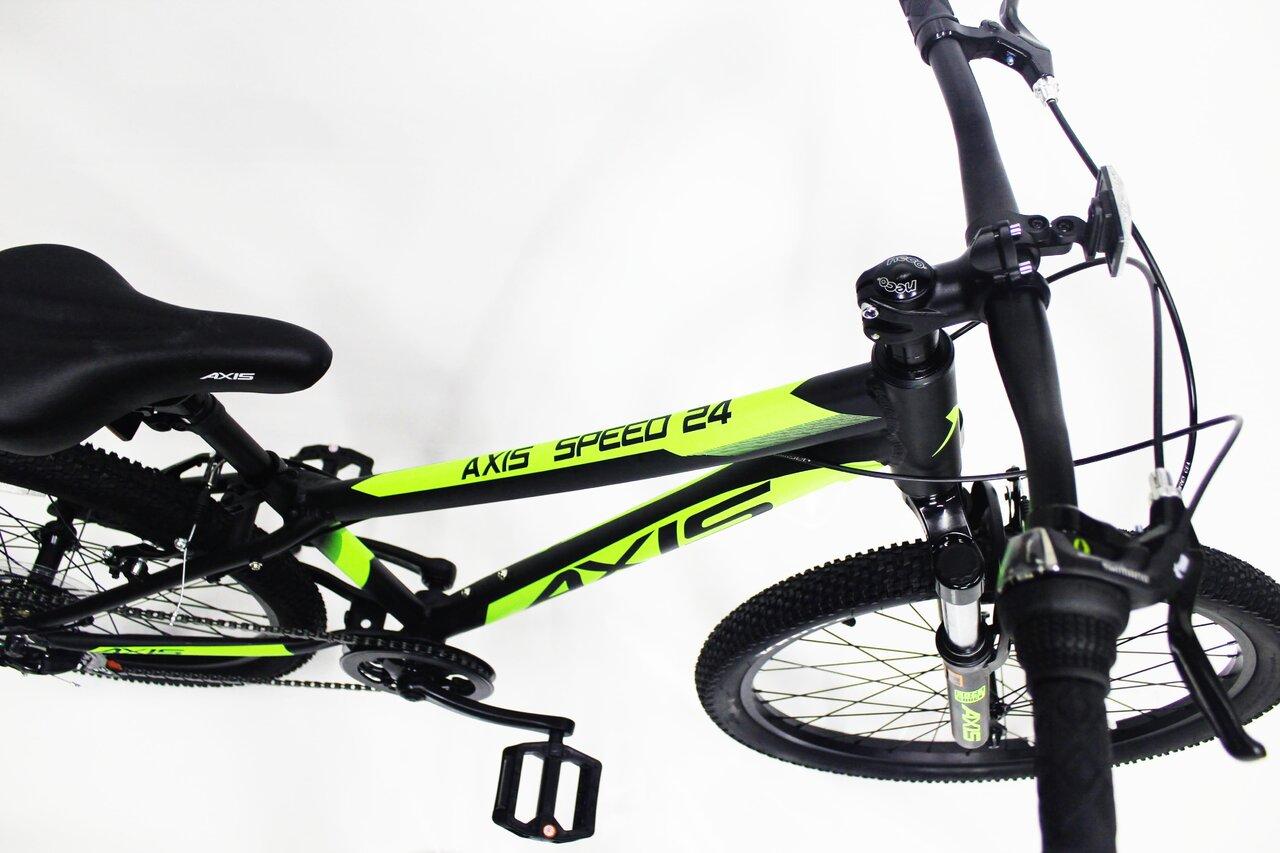 Подростковый велосипед AXIS SPEED 24 (2024) Black/Yellow - фото 3 - id-p115277884