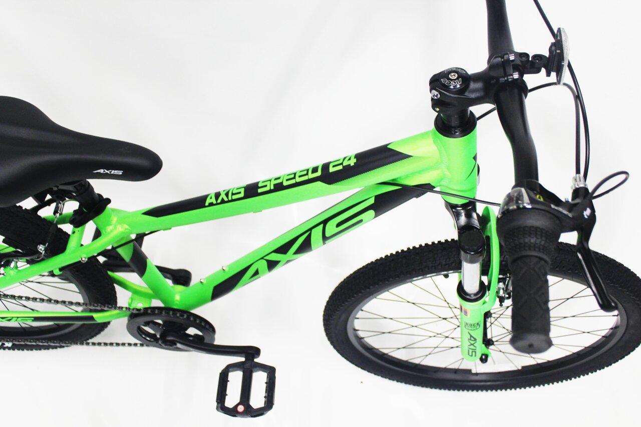 Подростковый велосипед AXIS SPEED 24 (2024) Geen/Black - фото 2 - id-p115277900