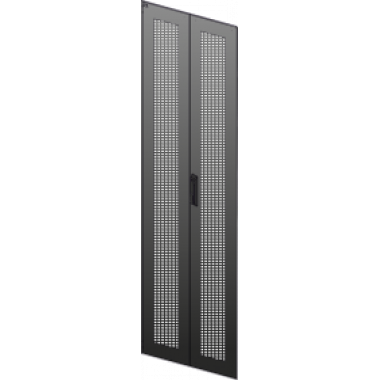 ITK Дверь перфорированная двустворчатая для шкафа LINEA N 33U 600мм черный