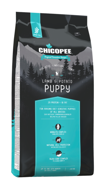 Chicopee HNL Puppy Lamb & Potato, корм для щенков с 2-ух месяцев, ягненок и картофель, уп.12кг.