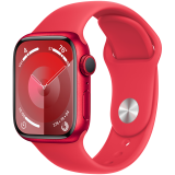 Apple Watch Series 9 GPS 41mm (PRODUCT)RED Алюминиевый корпус с красным ремешком Sport - S/M, Модель A2978 - фото 1 - id-p115267388