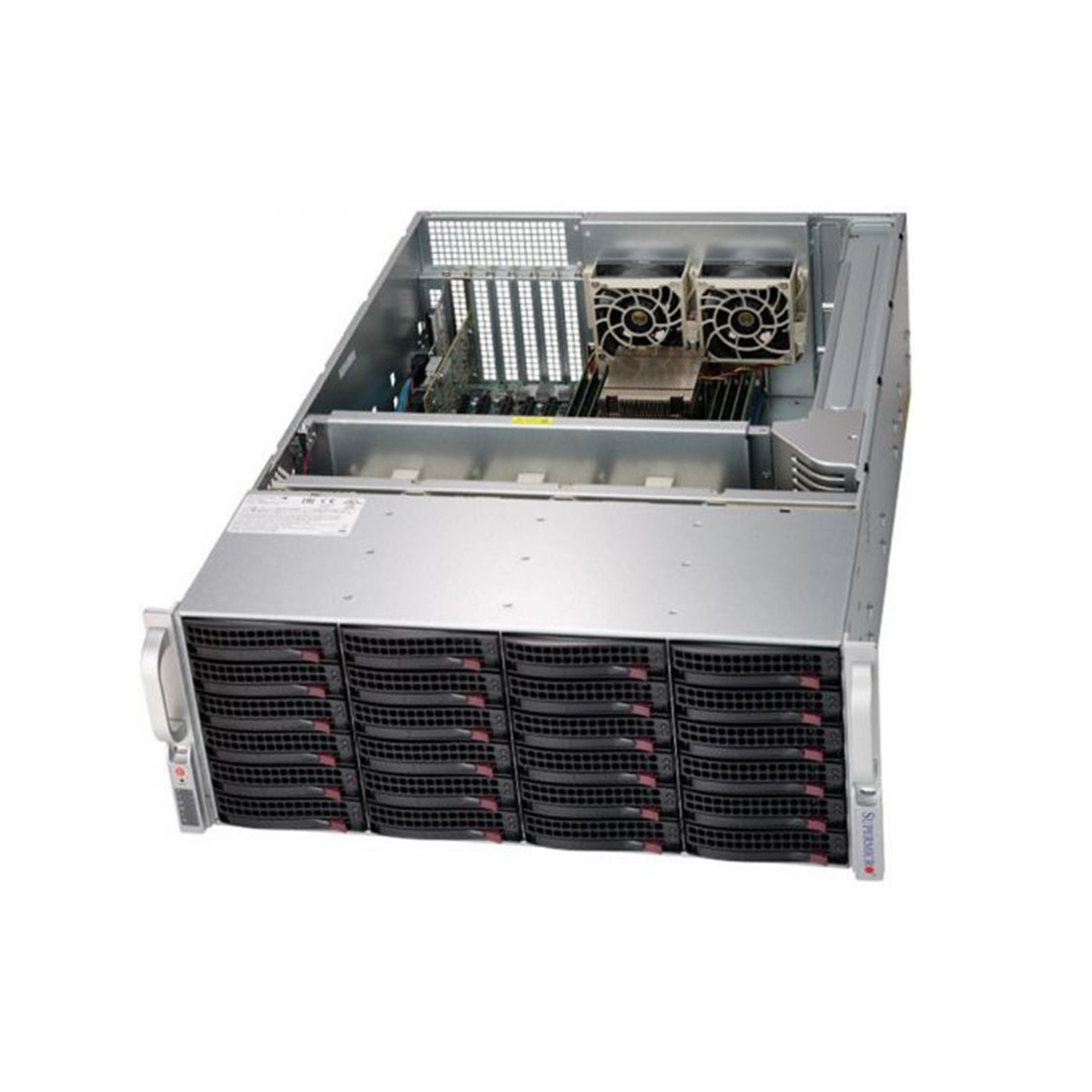 Серверная платформа SUPERMICRO SSG-6049P-E1CR24H: Мощный сервер с 24 дисками для хранения данных