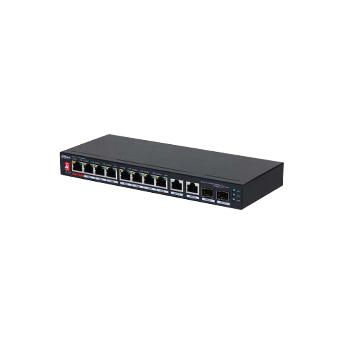 Коммутатор Dahua DH-PFS3210-8ET2GF-96 - Сетевой управляемый коммутатор с 8 портами Ethernet и 2 портами SFP. - фото 1 - id-p115267692