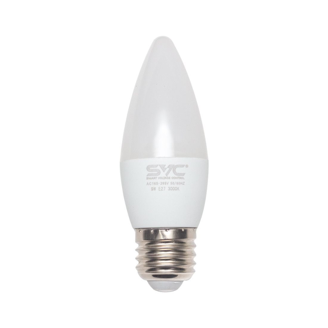 Светодиодная лампа SVC LED C35-9W-E27-3000K, Тёплый свет - фото 1 - id-p115268746