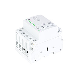 Контактор модульный iPower КМ-63 4Р 40А, Мощность 40А, 4 полюса, Для электросетей до 400V.