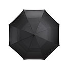 Зонт NINETYGO двухслойный ветрозащитный гольф автоматический черный, фото 3