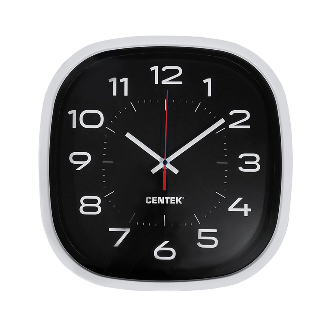 Настенные часы Centek СТ-7106, черные