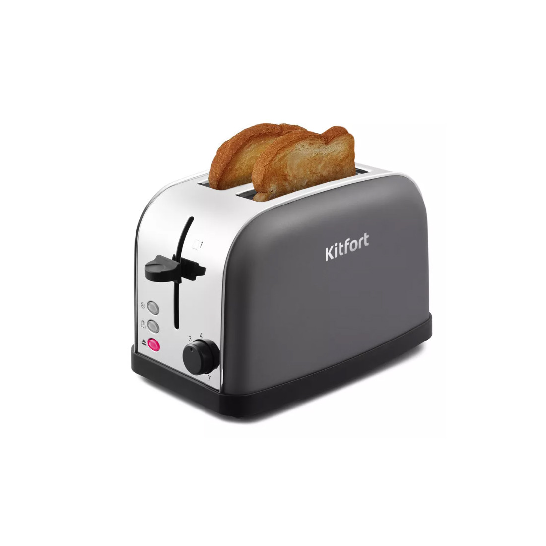 Тостер Kitfort КТ-2014-6 (графит) - Печь для хлеба с функцией подогрева, цвет графит. - фото 1 - id-p115268410