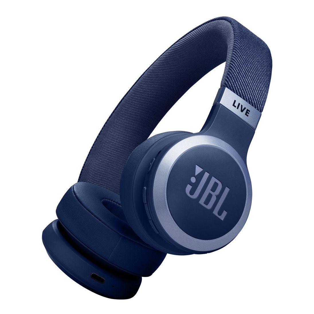 Наушники JBL LIVE 670NC Wireless On-Ear Headphones with True Adaptive Noise Cancelling - Blue