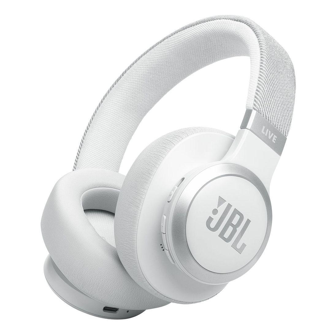 Наушники JBL LIVE 770NC Wireless Over-Ear Headphones with True Adaptive Noise Cancelling - White - фото 1 - id-p115278932