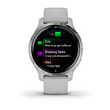 Garmin Venu 2S 40mm Silver Stainless Steel Bezel with Mist Grey Case & Silicone Band, фото 6