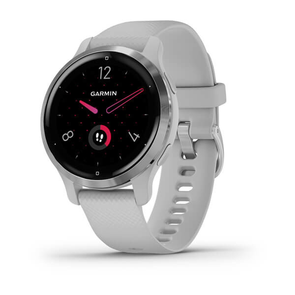 Garmin Venu 2S 40mm Silver Stainless Steel Bezel with Mist Grey Case & Silicone Band - фото 7 - id-p115279011