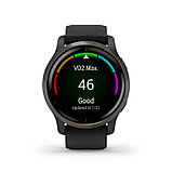 Garmin Venu 2 45mm Slate Stainless Steel Bezel with Black Case & Silicone Band, фото 10