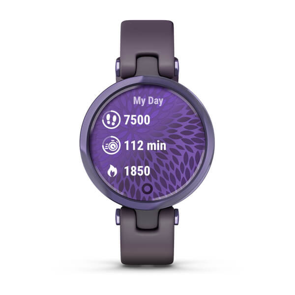 Garmin Lily Sport Midnight Orchid Bezel with Deep Orchid Case and Silicone Band Smartwatch - фото 5 - id-p115279019