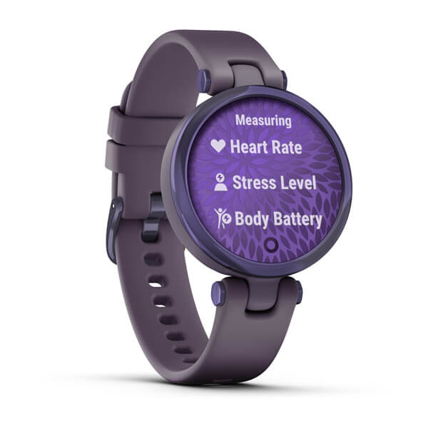 Garmin Lily Sport Midnight Orchid Bezel with Deep Orchid Case and Silicone Band Smartwatch - фото 8 - id-p115279019