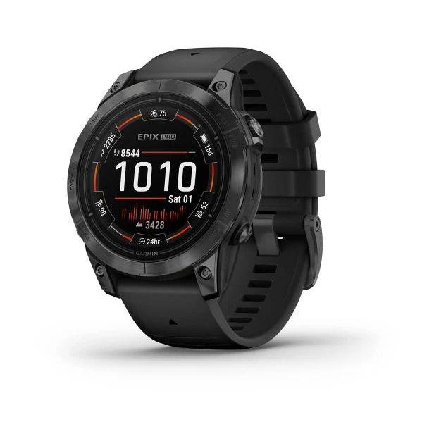 Garmin epix Pro (Gen 2) - Standard Edition Smartwatch - Slate Grey with Black Band (47mm) - фото 1 - id-p115279023