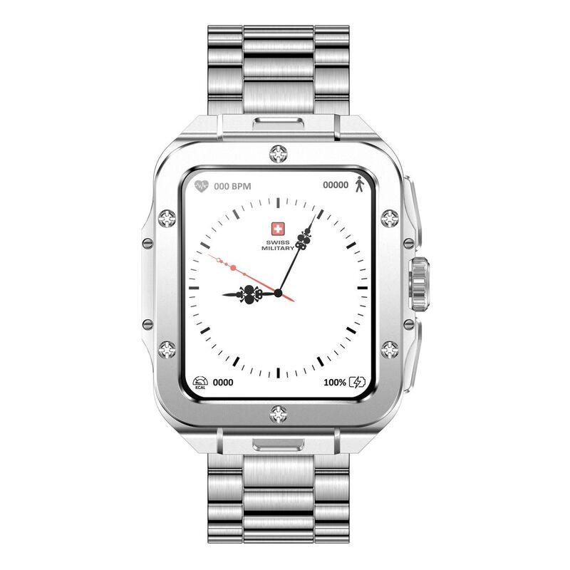 Swiss Military Alps 2 Smartwatch with Silver Frame and Silver StainlessSteel Strap - фото 5 - id-p115279038