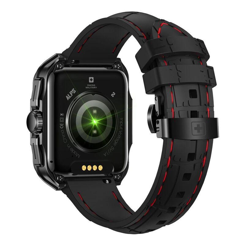 Swiss Military Alps 2 Smartwatch with Gunmetal Frame and Black Silicon Strap - фото 4 - id-p115279041