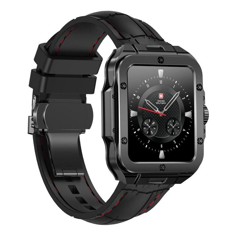 Swiss Military Alps 2 Smartwatch with Gunmetal Frame and Black Silicon Strap - фото 8 - id-p115279041