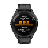 Garmin Forerunner 265 Smartwatch - Black Bezel And Case With Black/Powder Gray Silicone Band, фото 3