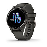 Garmin Venu 2S 40mm Slate Stainless Steel Bezel with Graphite Case & Silicone Band, фото 2