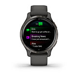 Garmin Venu 2S 40mm Slate Stainless Steel Bezel with Graphite Case & Silicone Band, фото 5