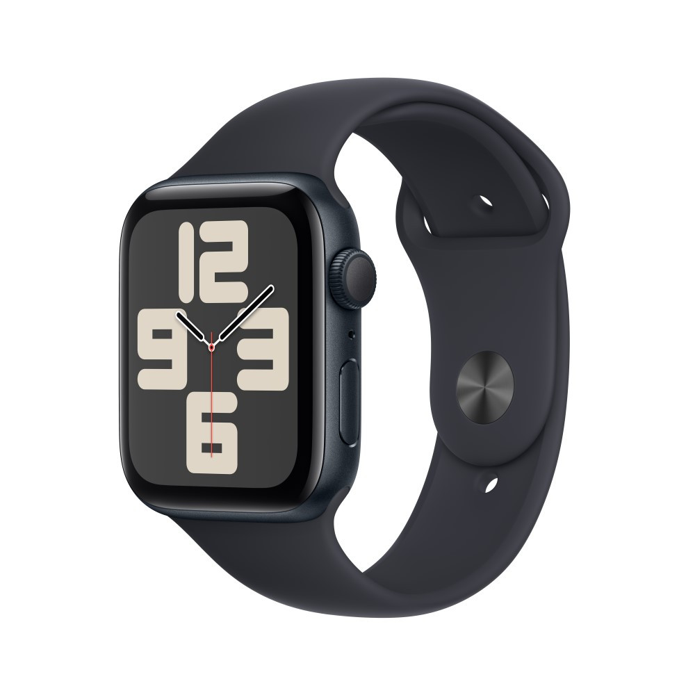 Apple Watch SE (2023) GPS 44mm Midnight Aluminium Case with Midnight Sport Band - M/L - фото 1 - id-p115279058