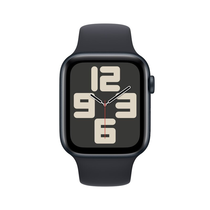 Apple Watch SE (2023) GPS 44mm Midnight Aluminium Case with Midnight Sport Band - M/L - фото 2 - id-p115279058