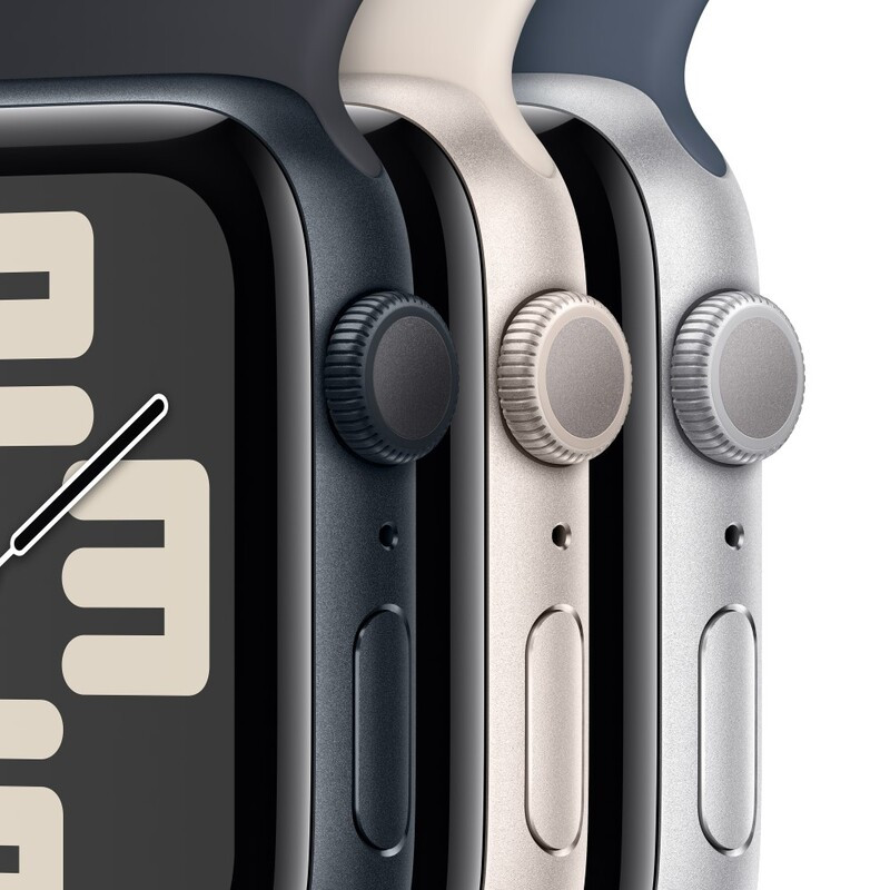Apple Watch SE (2023) GPS 44mm Midnight Aluminium Case with Midnight Sport Band - M/L - фото 3 - id-p115279058